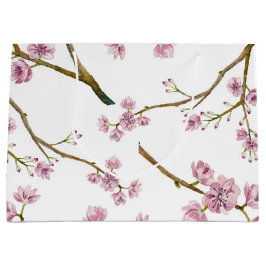 Kirschblüte-Kirschblüten-große Geschenk-Tasche Große Geschenktüte