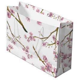 Kirschblüte-Kirschblüten-große Geschenk-Tasche Große Geschenktüte