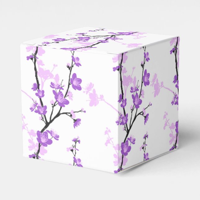Kirschblüte, königlich lila, Blume, Mädchen Geschenkschachtel (Vorderseite)