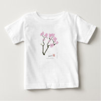 Kirschblüte mit grünem Vogel, tony fernandes