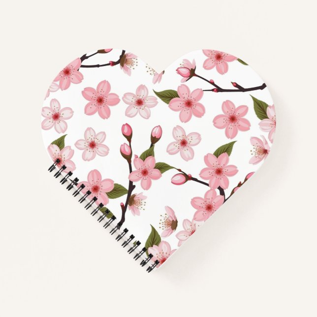 Kirschblüte Notizbuch (Vorderseite)