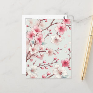 Kirschblüte Postkarte