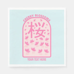 Kirschblüte rosa Blume Japan Serviette