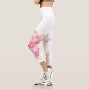 Kirschblüte rosa Blüte Capri Leggings