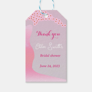 Kirschblüte rosa Hochzeitskleid Brautparty Geschenkanhänger