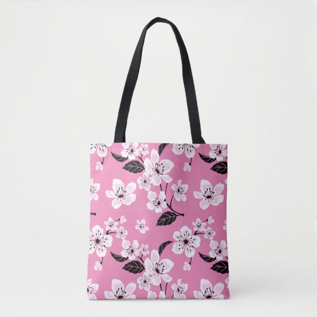 KIRSCHBLÜTE - SAKURA (HELLROSA) TASCHE (Vorderseite)