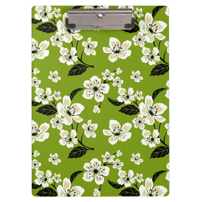 KIRSCHBLÜTE - SAKURA (MATCHA-GRÜN) KLEMMBRETT (Vorderseite)