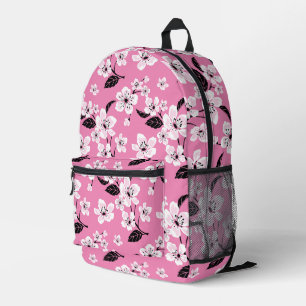 KIRSCHBLÜTE - SAKURA-MUSTER IN HELLROSA BEDRUCKTER RUCKSACK
