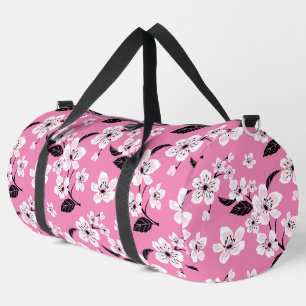 KIRSCHBLÜTE - SAKURA-MUSTER IN HELLROSA DUFFLE BAG