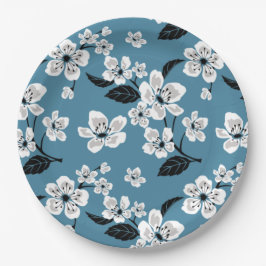 KIRSCHBLÜTE - SAKURA (RAUCHBLAU) PAPPTELLER