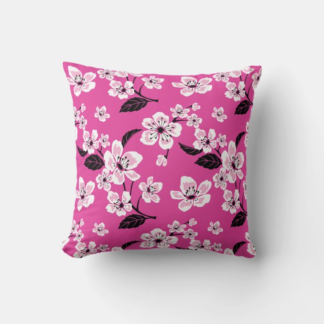 KIRSCHBLÜTE - SAKURA (ROSA) KISSEN (Vorderseite)