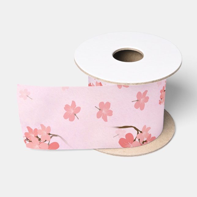 Kirschblüte Satinband (Spule)