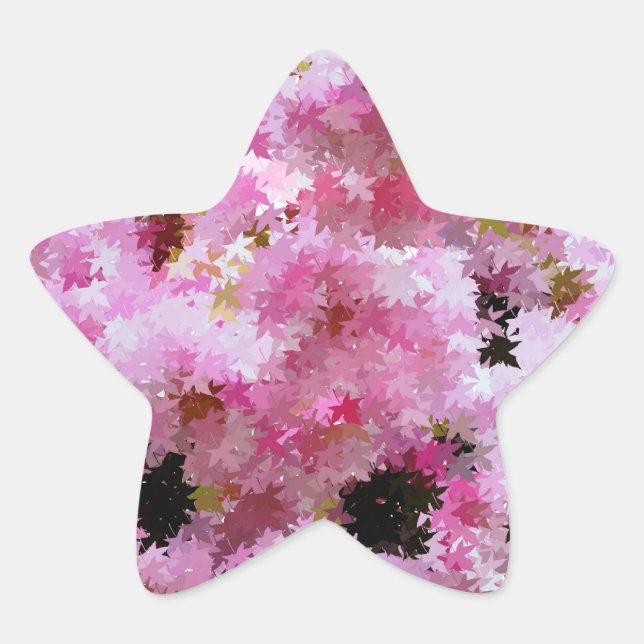 KIRSCHBLÜTE  Stern-Aufkleber (Vorderseite)