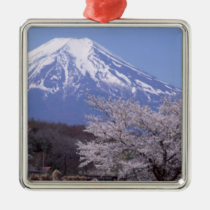 Kirschblüte und der Fujisan Ornament Aus Metall