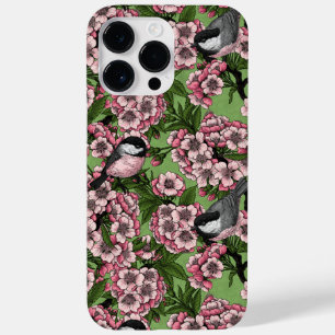 Kirschblüte und Kichererbsen auf Grün Case-Mate iPhone 14 Pro Max Hülle