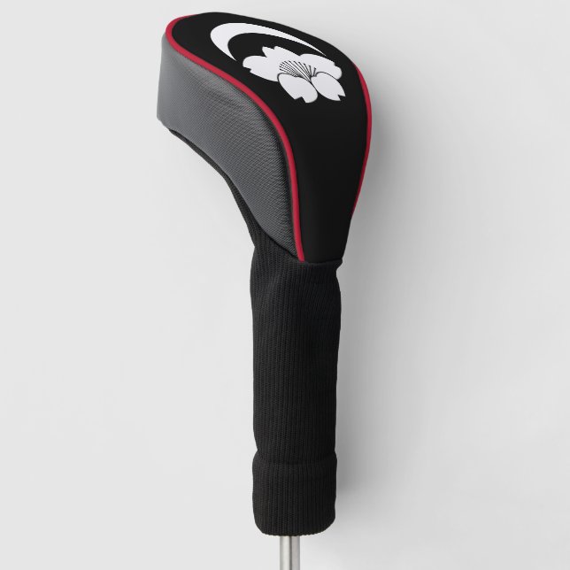 Kirschblüte unter Halbmond Golf Headcover (angewinkelt)
