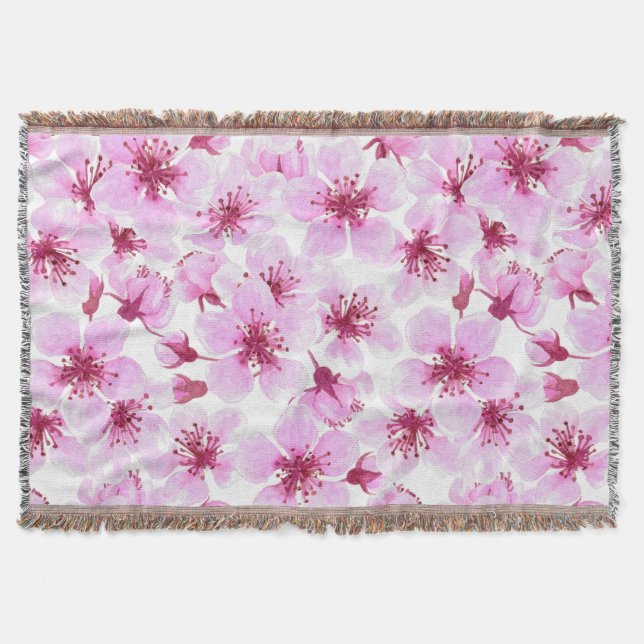 Kirschblüte Wasserfarbe Decke (Vorderseite)