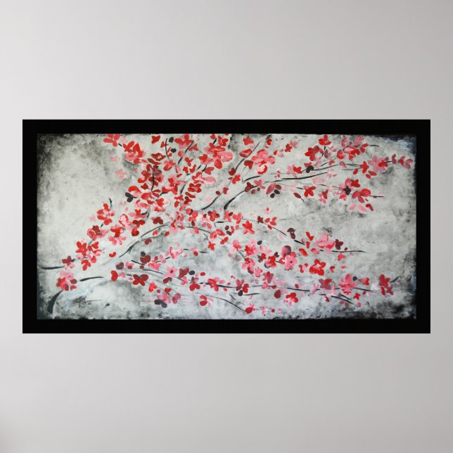 Kirschblüten 1 poster (Vorne)