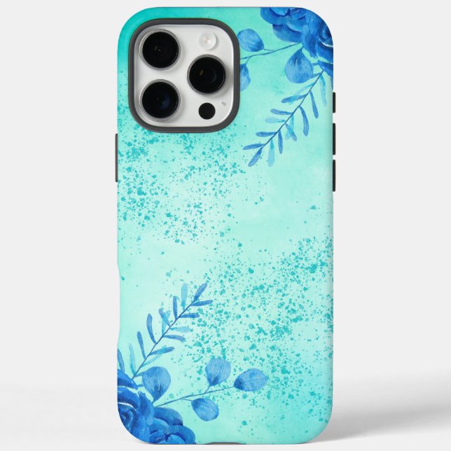Kirschblüten Aquarell Blumen iPhone 16 Pro Max Hülle (Rückseite)