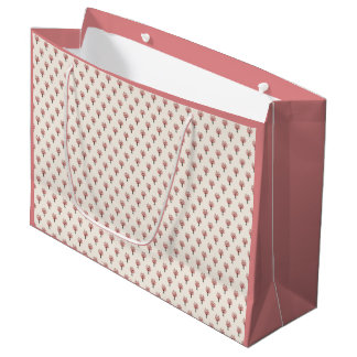 Kirschblüten-Aquarell-Sakura-Sträußchen-Muster Große Geschenktüte
