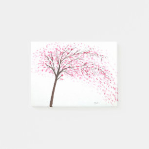 Kirschblüten Aquarellmalerei Post-it Klebezettel