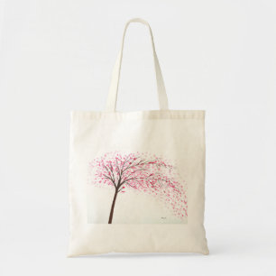 Kirschblüten Aquarellmalerei Tragetasche