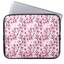 Kirschblüten auf Branchen Laptopschutzhülle