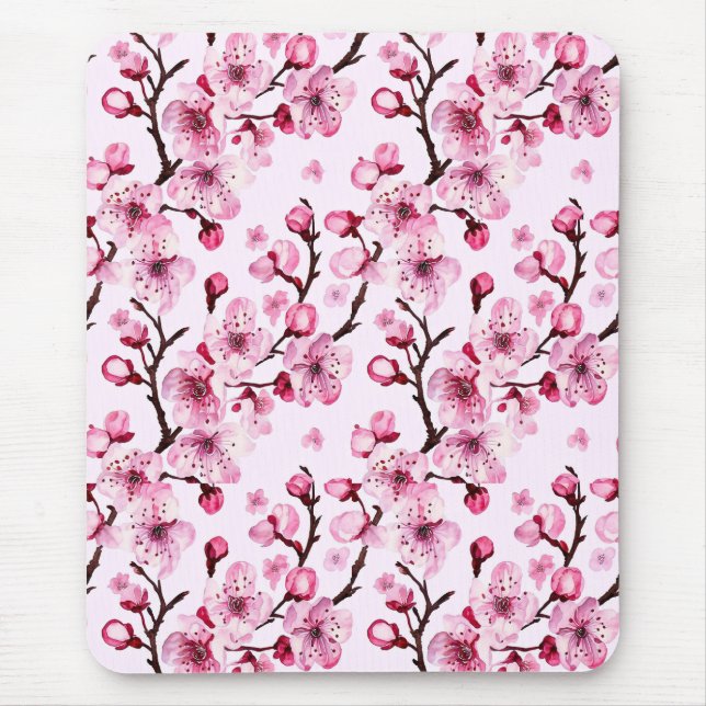 Kirschblüten auf Branchen Mousepad (Vorne)