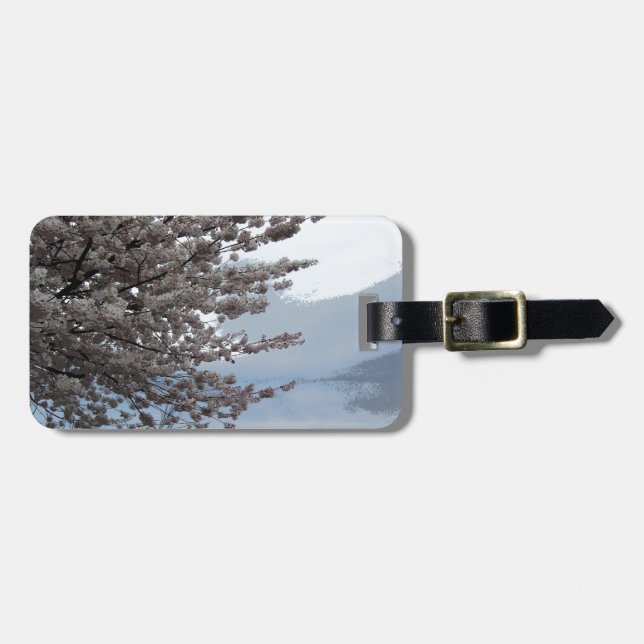 Kirschblüten-Baum-Kunst-Gepäckanhänger Gepäckanhänger (Vorderseite horizontal)