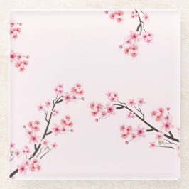 Kirschblüten bedruckte Untersetzer