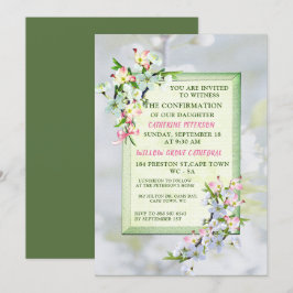 Kirschblüten Bestätigung Einladung