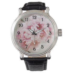 Kirschblüten-Blumen Armbanduhr