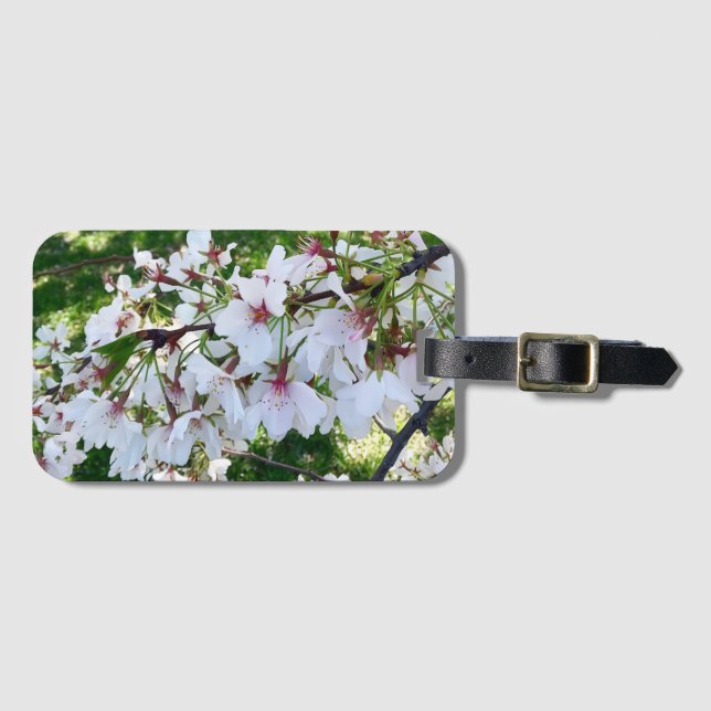 Kirschblüten-Blumen-Gepäckanhänger Gepäckanhänger (Vorderseite (Horizontal))