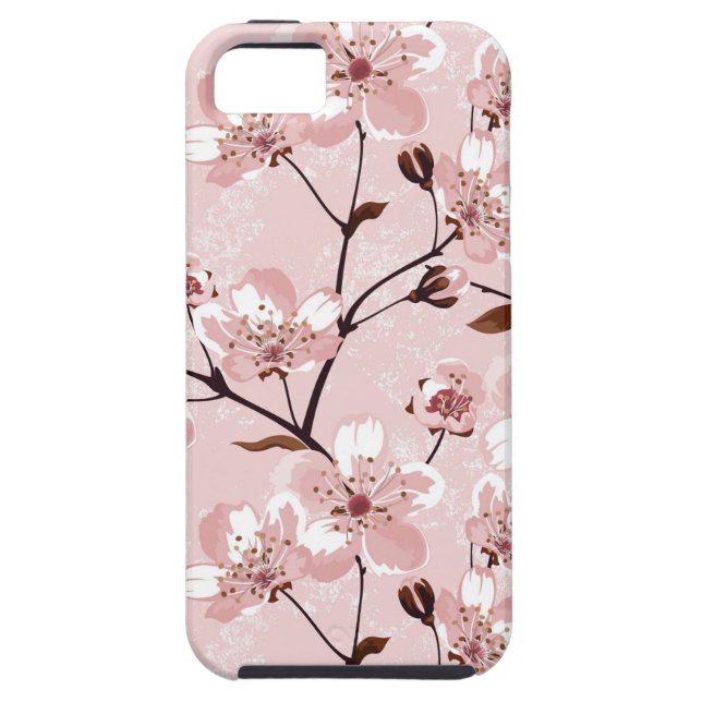 Kirschblüten-Blumen-Muster Case-Mate iPhone Hülle (Rückseite)