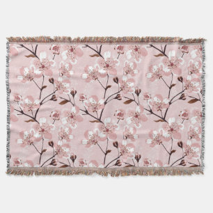 Kirschblüten-Blumen-Muster Decke