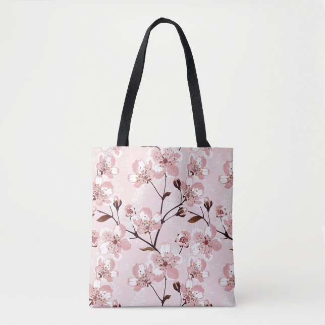 Kirschblüten-Blumen-Muster Tasche (Vorderseite)