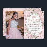 Kirschblüten Blumenblüten Schmetterlinge Süß 16 Fo Save The Date<br><div class="desc">Personalisieren Sie diese chic Kirschblüten Blumenblüte Sweet 16 Geburtstag Foto / Bild Save the Date einfach und schnell. Klicken Sie einfach auf die Schaltfläche "Weitere Einstellungen", um die Texte zu bearbeiten, Schriftart und Schriftart zu ändern. Mit hübschen Kirschblüten Blume und rosa und Rose Goldschmetterlinge. Matching-Elemente im Speicher verfügbar. c) Somerset...</div>