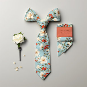Kirschblüten-Blumenmuster inspiriert von William M Krawatte