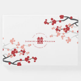 Kirschblüten & Chinesische Hochzeit mit doppeltem Gästebuch