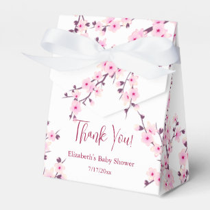 Kirschblüten-Dankeschön-Baby-Shower Geschenkschachtel