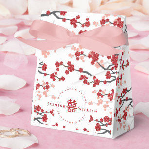 Kirschblüten & Doppelte Glückseligkeit Chinesische Geschenkschachtel