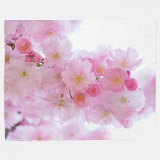 Kirschblüten-Fleece-Decke Fleecedecke