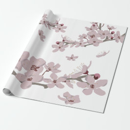 Kirschblüten Floating-Blume Geschenkpapier