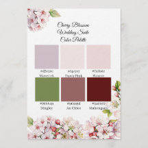 Kirschblüten-Frühlingsfarbpalette 