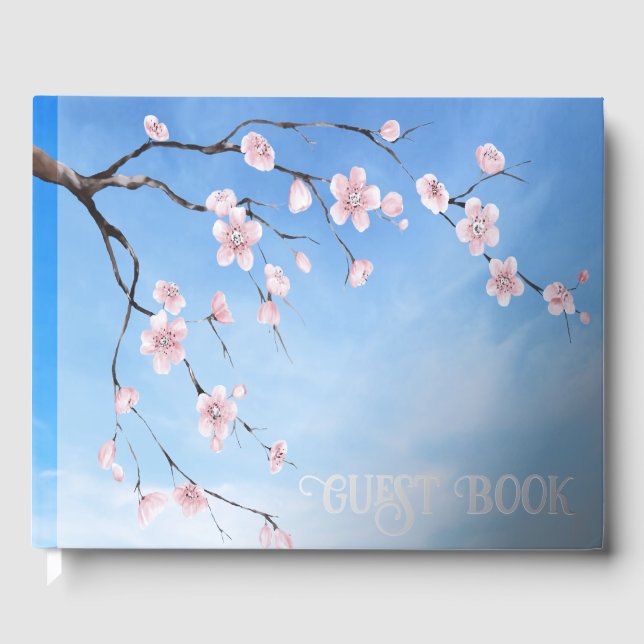 Kirschblüten Gästebuch (Vorderseite)