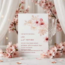 Kirschblüten-Hochzeit in Rosa und Weiß