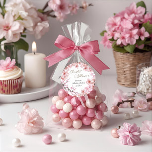 Kirschblüten-Hochzeitsdusche-Einladung Runder Aufkleber