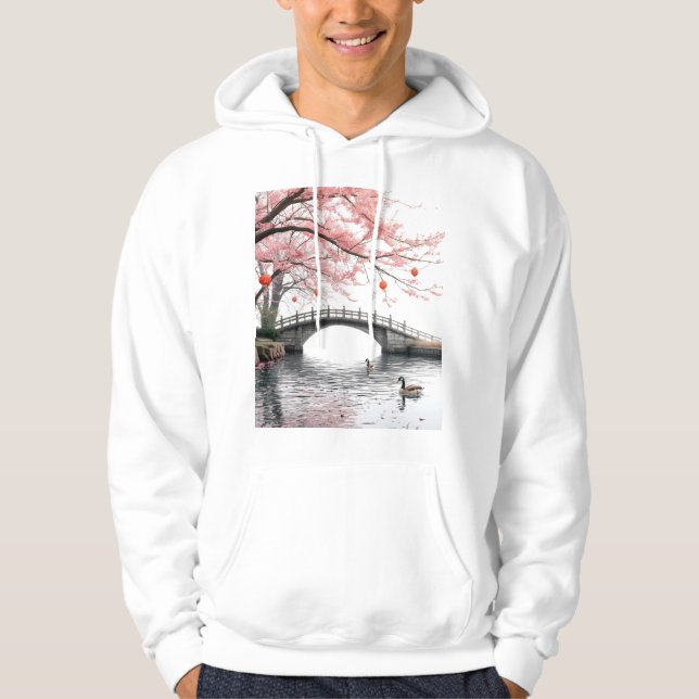 Kirschblüten Hoodie (Vorderseite)