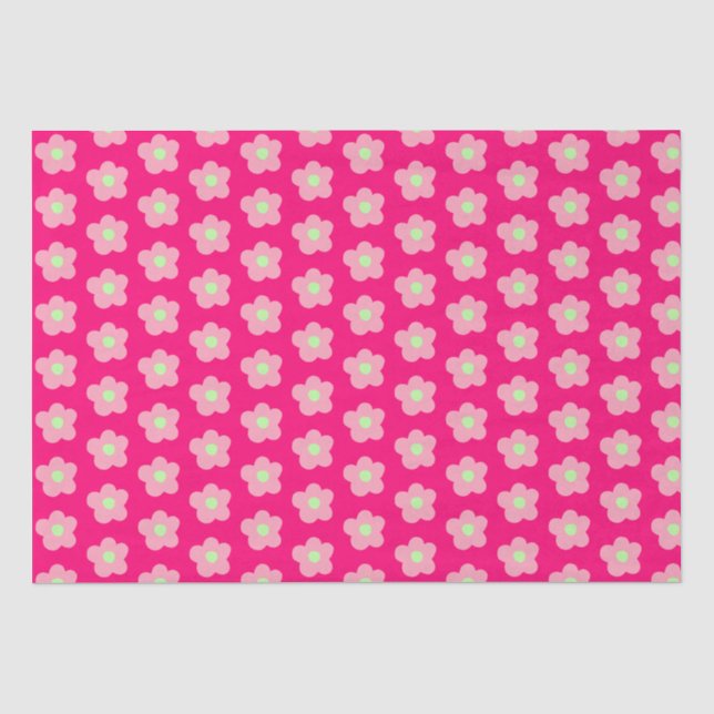 Kirschblüten in Rosa Seidenpapier (Vorderseite)