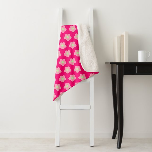 Kirschblüten in Rosa Sherpadecke (Beispiel)